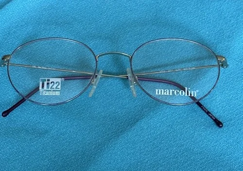 Marcolin Ti 22 2017 Titanium Eyeglasses Lilac Frames 50/19/140, made in Japan 2