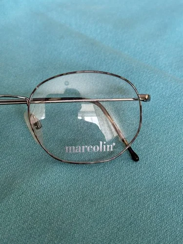 Marcolin Ti 22 2018 Titanium Demi Amber glasses Frames 53/ 20/145, made in Japan 4