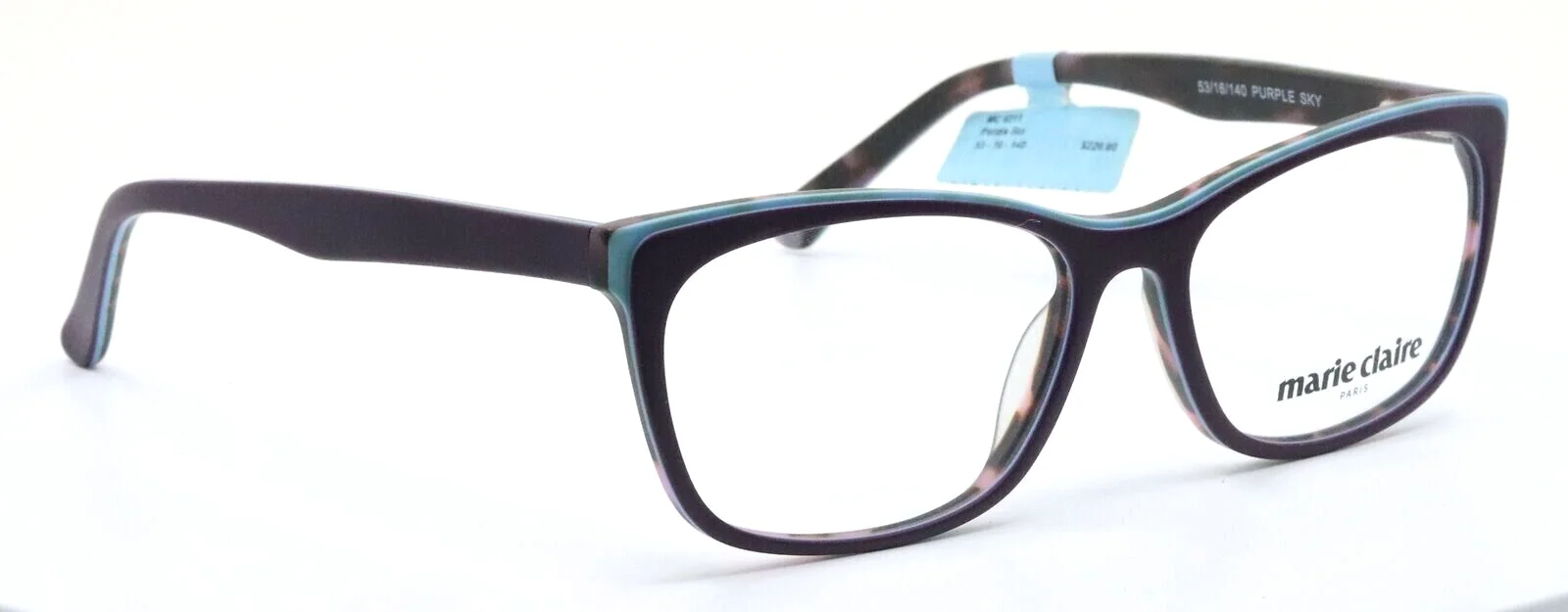 MARIE CLAIRE 6211 Purple Sky Square Womens Full Rim Eyeglasses Frames 53-16-140 3