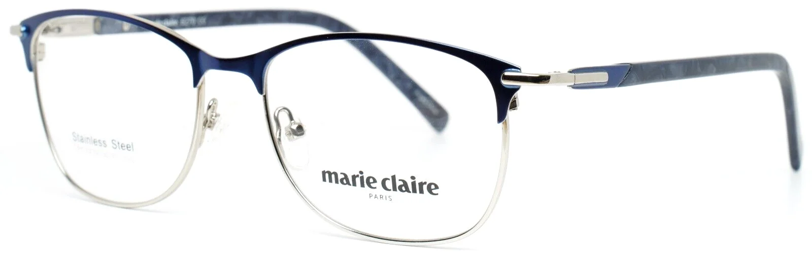 MARIE CLAIRE 6270 Blue/Silver Cat Eye Womens Eyeglasses 53-17-140 B:39