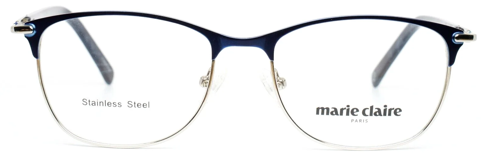 MARIE CLAIRE 6270 Blue/Silver Cat Eye Womens Eyeglasses 53-17-140 B:39 2