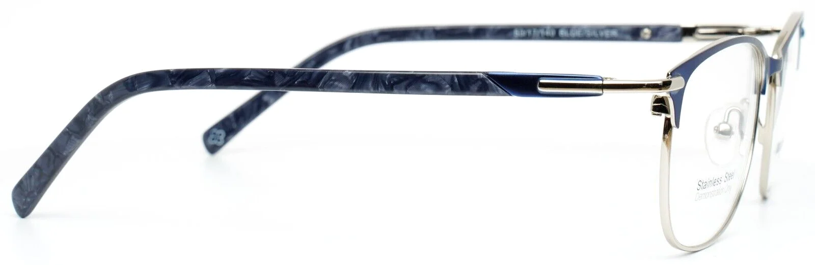MARIE CLAIRE 6270 Blue/Silver Cat Eye Womens Eyeglasses 53-17-140 B:39 4