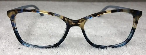 Marie Claire Designer Eyeglass Frames MC6209 Blue Amber 52-15-140 2