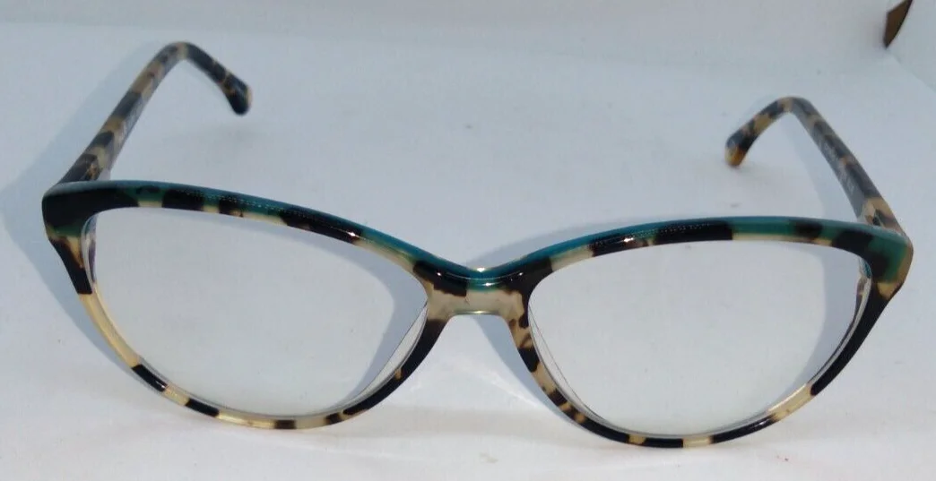 Marie Claire Eyeglass Frames 6201 Tortoise w/Blue Accents 53-14-142 2