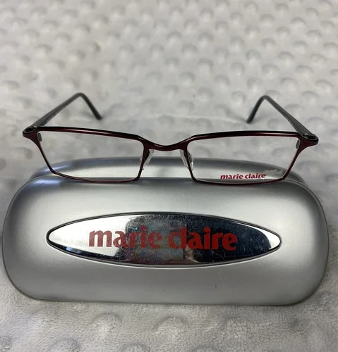 Marie Claire MC1237 503 51-18 Red/purple Full Rim New Eyeglasses Frame France