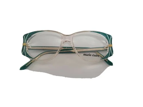 MARIE CLAIRE MOD.767 Eyeglasses Frame 52-13-140 723 GREEN/CLEAR PARIS RETAIL$150 2