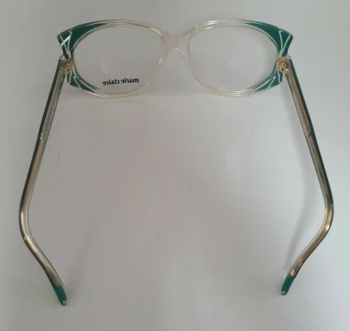 MARIE CLAIRE MOD.767 Eyeglasses Frame 52-13-140 723 GREEN/CLEAR PARIS RETAIL$150 4