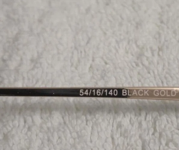 MARIE CLAIRE PARIS 6257 BLACK/GOLD 54-16-140 NEW WITH TAGS OPTICAL FRAME #250 3