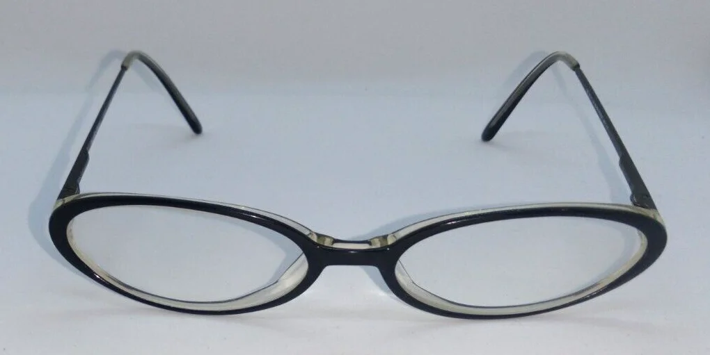 MARIE CLAIRE PARIS Black/Crystal Eyeglass Frames GIGI 52-17-135 Made in France