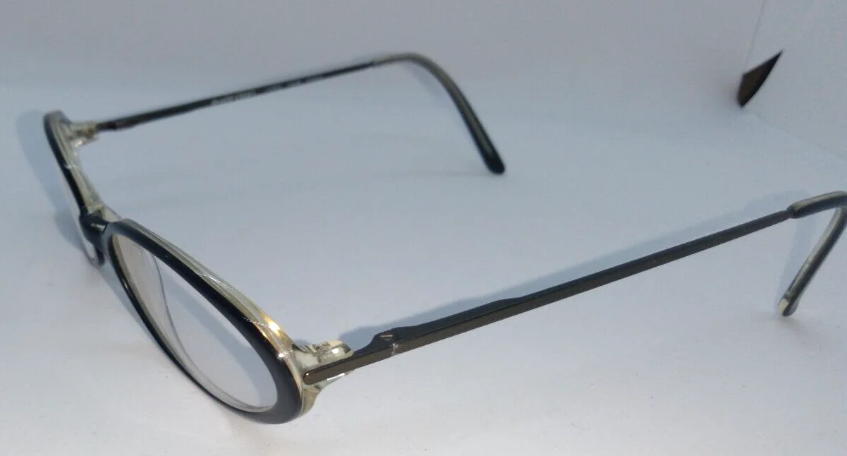 MARIE CLAIRE PARIS Black/Crystal Eyeglass Frames GIGI 52-17-135 Made in France 2