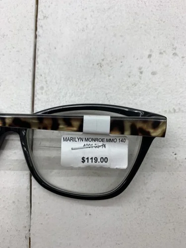 Marilyn Monroe MMO Womens Black Tortoise Prescription Eyeglasses Size 53-14-135 2
