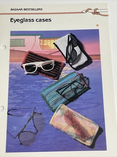 Marshall Cavendish Eyeglass Cases Crochet Pattern