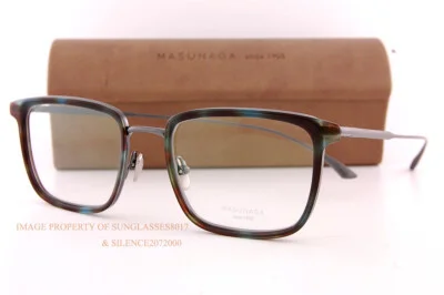 Masunaga Empire I #45 Blue Demi Eyeglasses Handmade in Japan NEW