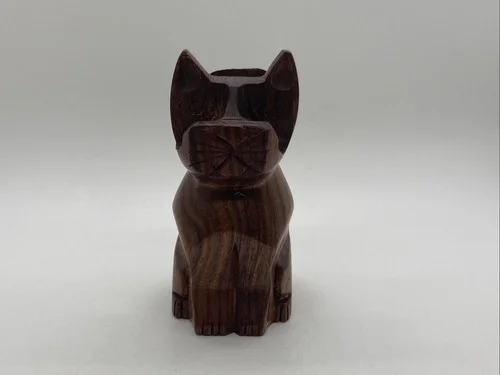 Matr Boomie Wooden Animal Cat Eyeglass Glasses Holder Stand