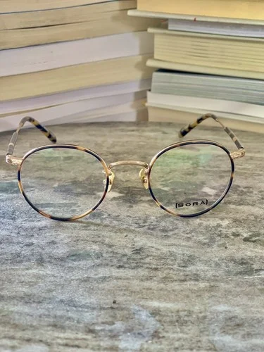 Matt Tortoise Round Retro Eyeglasses Unisex Frame Eyewear Optical Glasses Japan