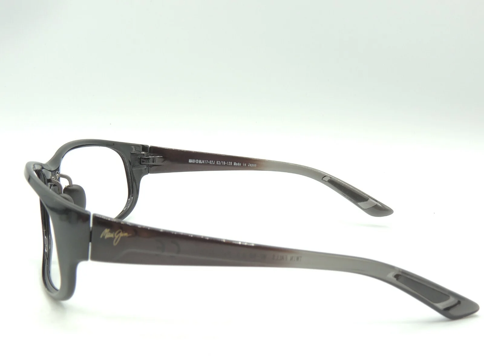Maui Jim 417 Twin Falls Black Fade Sunglass Eyeglass Frames 63 18 120 3