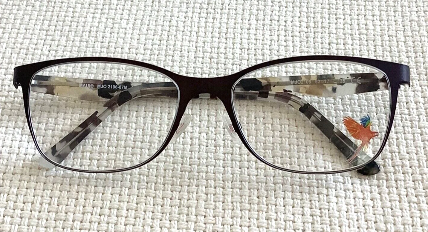 Maui Jim MJO 2106-87M Eyeglasses Glasses Matte Brown / Gray Tortoise 52-17-135