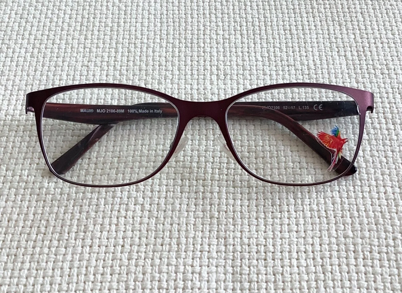 Maui Jim MJO 2106-89M Eyeglasses Glasses Matte Burgundy 52-17-135 4