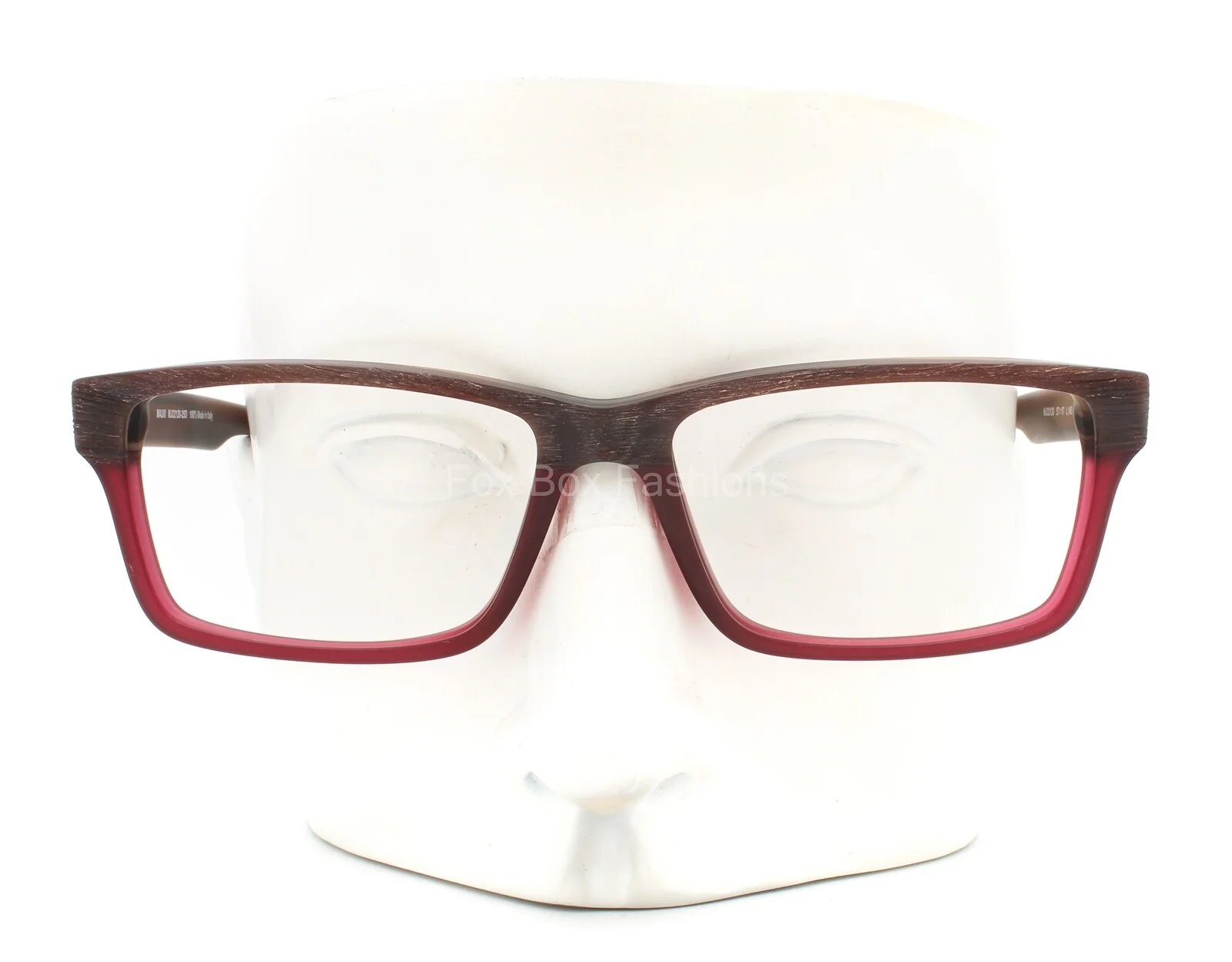 Maui Jim MJO 2120-25D Eyeglasses Glasses Brown Woodgrain Red Ombre 57mm (Large) 1