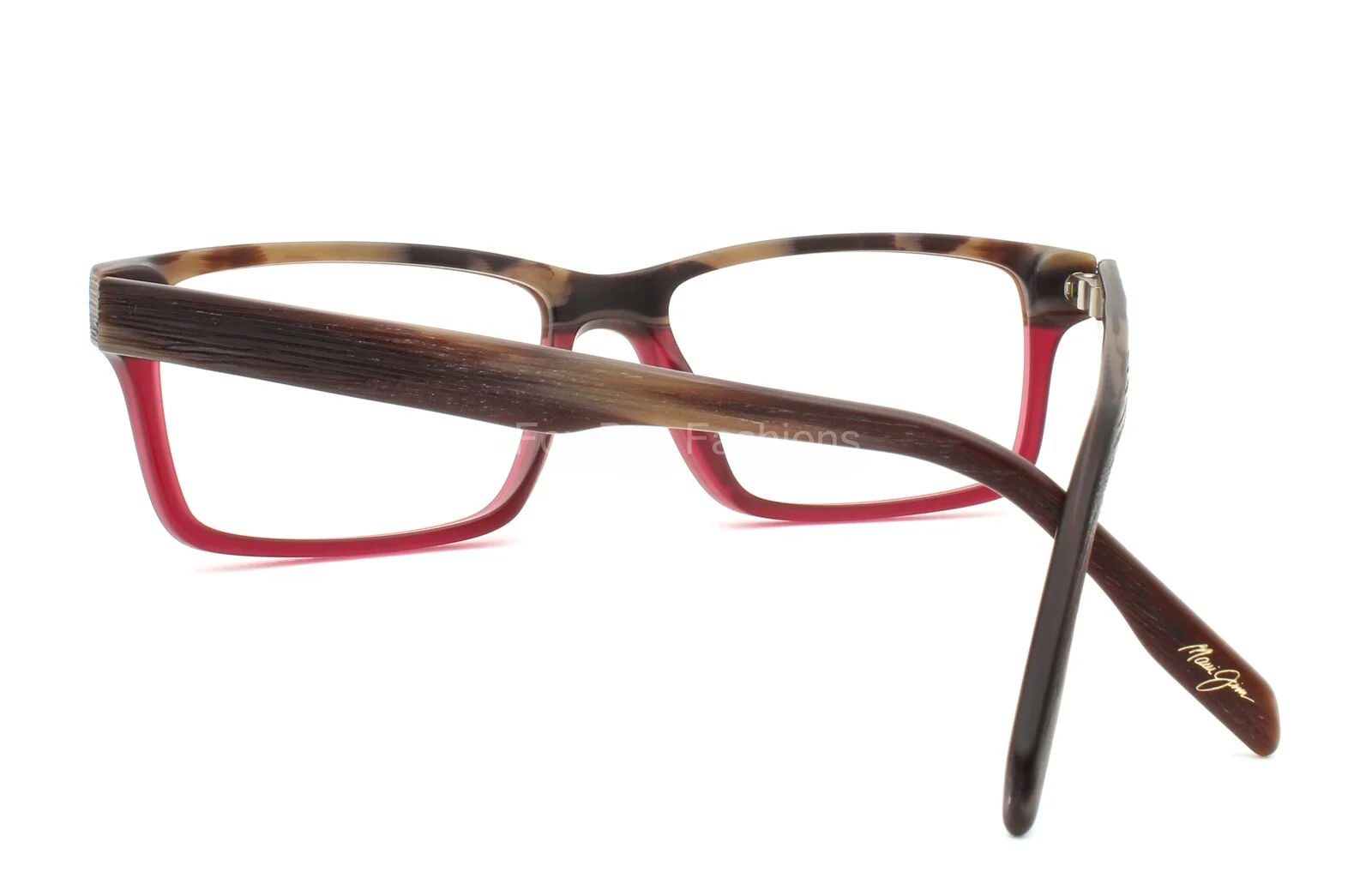 Maui Jim MJO 2120-25D Eyeglasses Glasses Brown Woodgrain Red Ombre 57mm (Large) 4