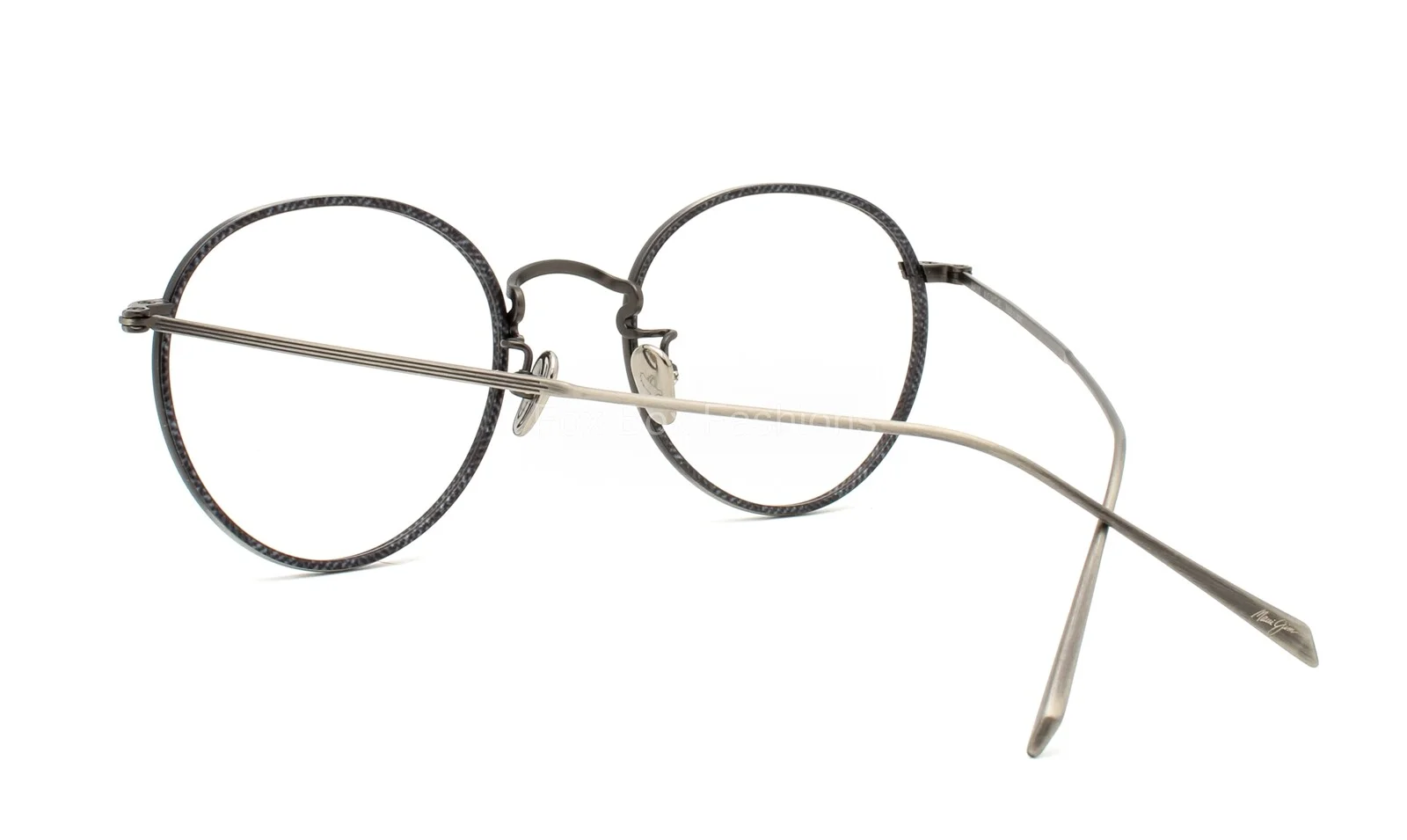 Maui Jim MJO 2417-46 Eyeglasses Glasses Antique Matte Silver Titanium 49-22-146 4