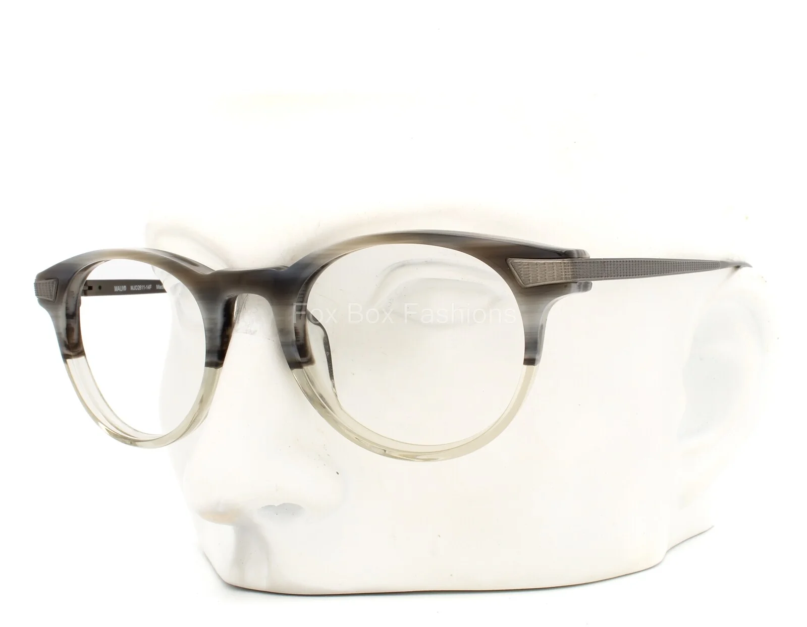 Maui Jim MJO 2611-14F Eyeglasses Glasses Gray Horn to Clear Gradient 47-21-143 3
