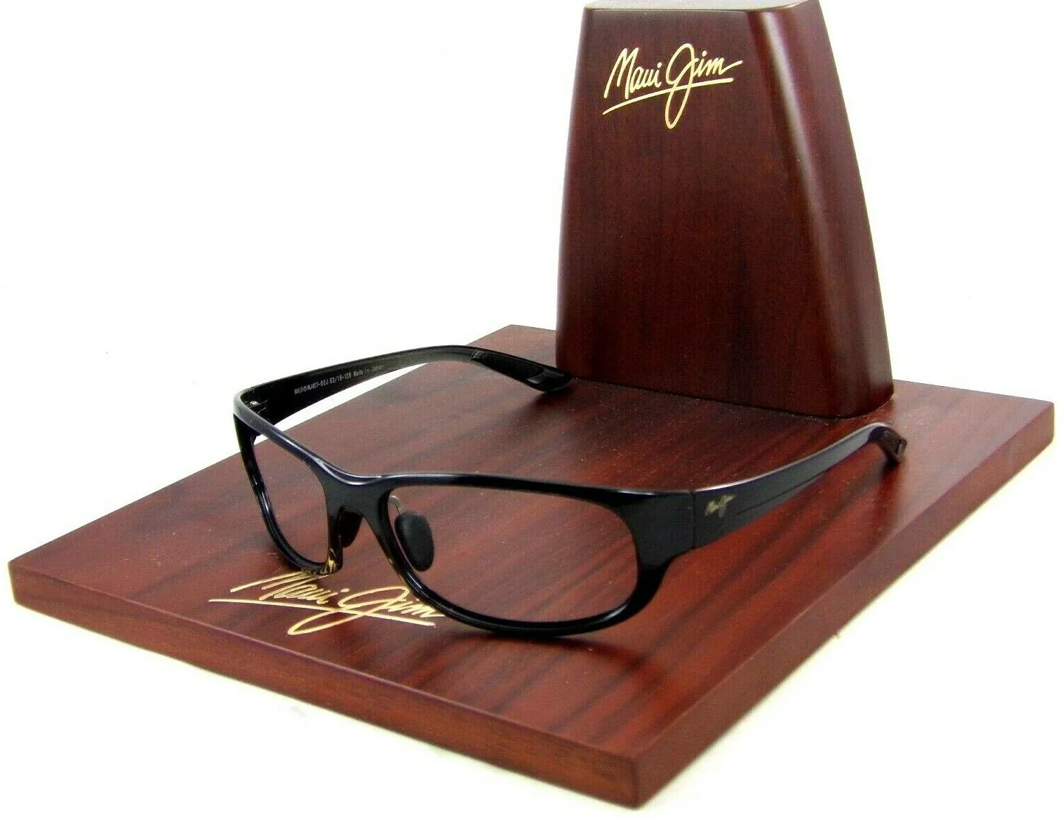 Maui Jim Twin Falls MJ417-02J Sunglasses Gloss Black Frames Eye Glasses
