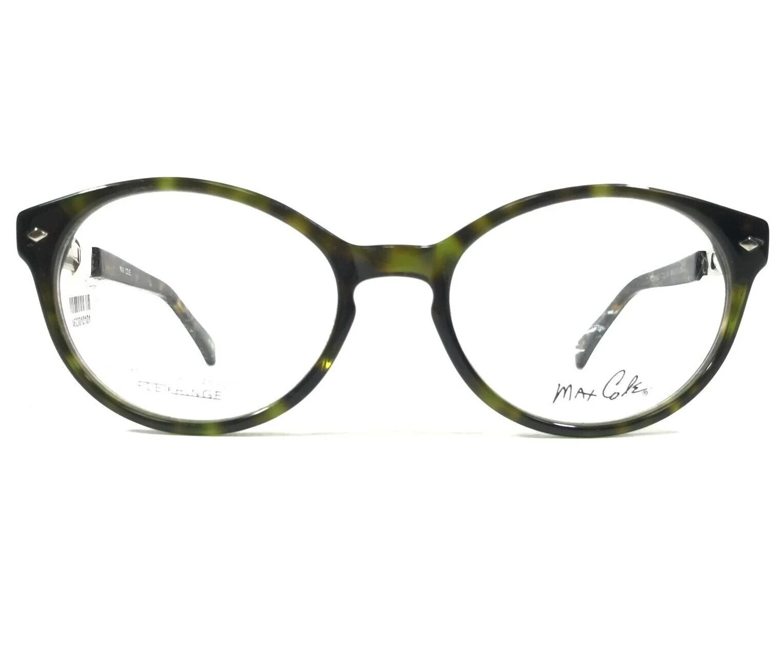 Max Cole MC 1483 COL 60 Eyeglasses Frames Green Tortoise Round 48-17-135