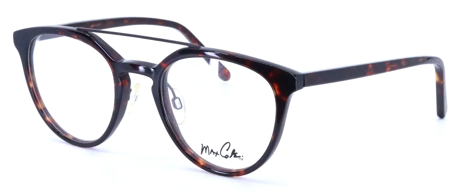 MAX COLE MC 1505 COL 10 Tortoise Womens Round Full Rim Eyeglasses 50-21-140