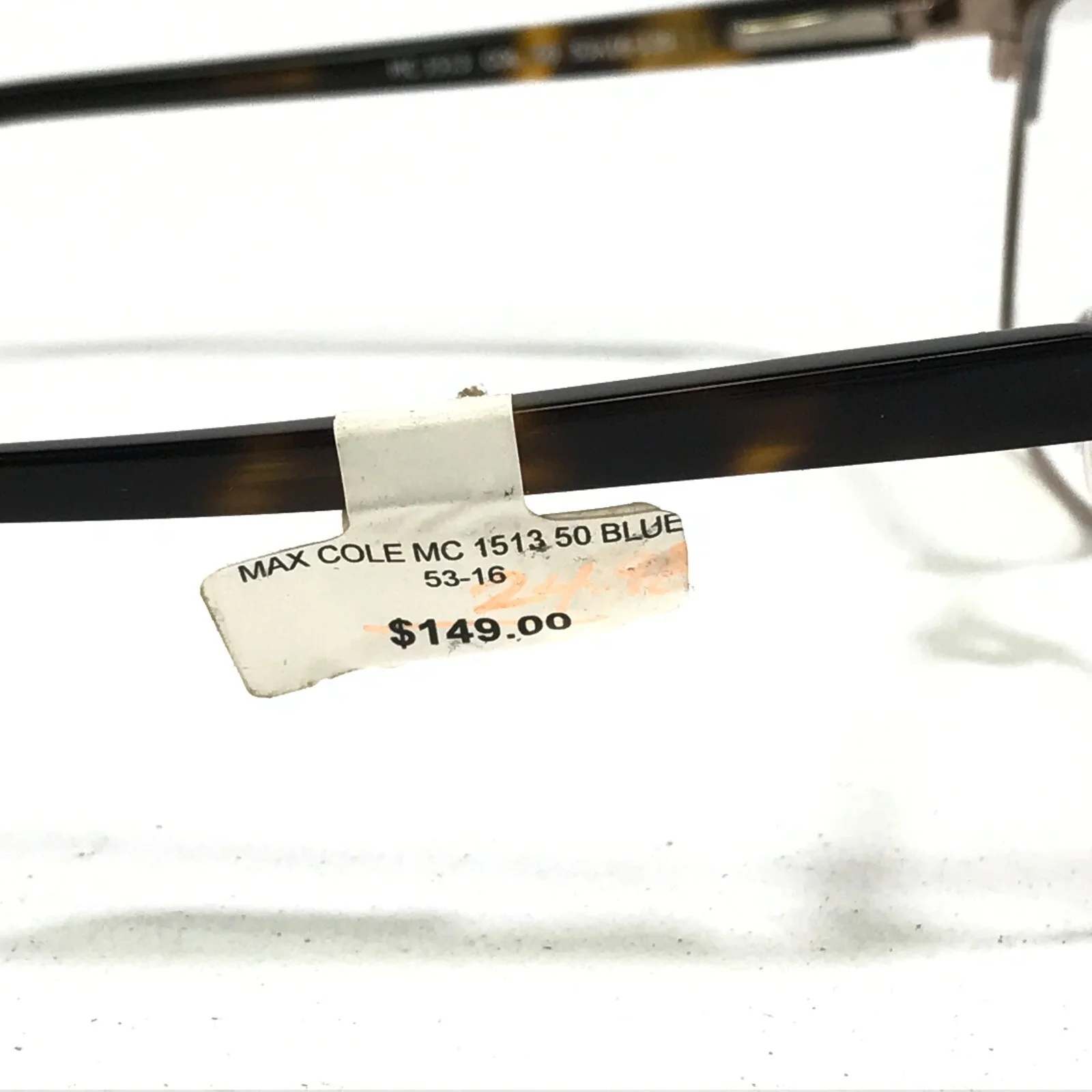 Max Cole MC 1513 COL 50 Eyeglasses Frames Blue Tortoise Gold Cat Eye 53-16-135 4
