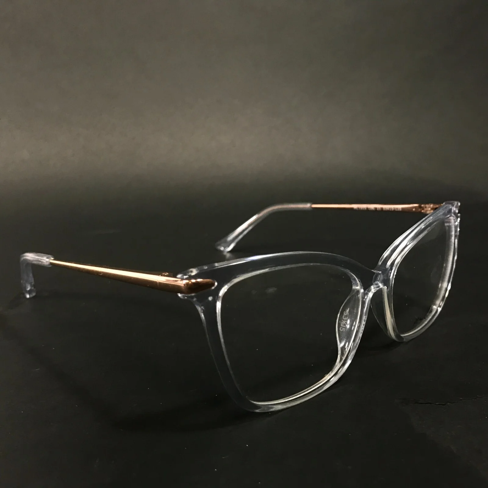 Max Cole MC 1515 COL 21 Eyeglasses Frames Copper Clear Large Cat Eye 53-15-135 2