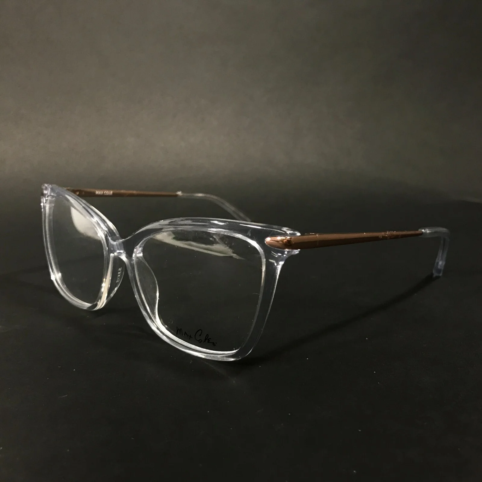 Max Cole MC 1515 COL 21 Eyeglasses Frames Copper Clear Large Cat Eye 53-15-135 4