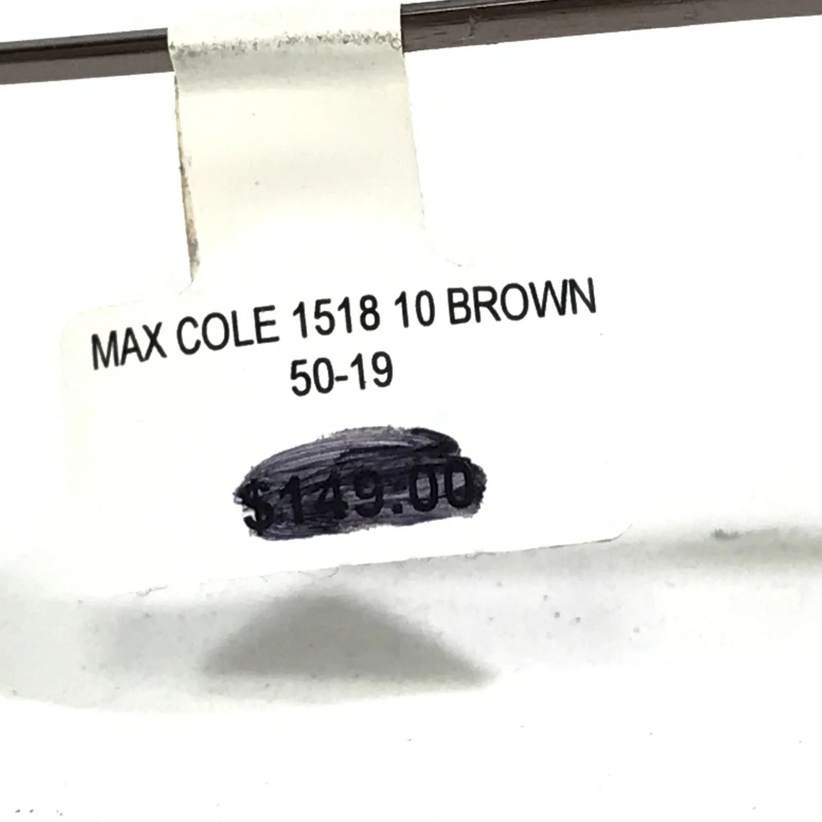 Max Cole MC 1518 COL 10 Eyeglasses Frames Brown Silver Round Full Rim 50-19-145 4