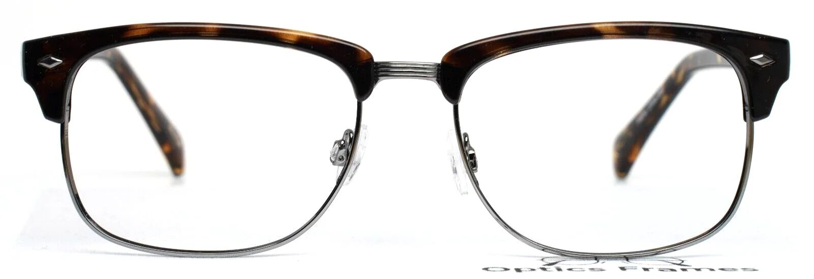 MAX COLE MC1486 10 Tortoise Mens Rectangle Full Rim Eyeglasses 54-19-145 B:41 2