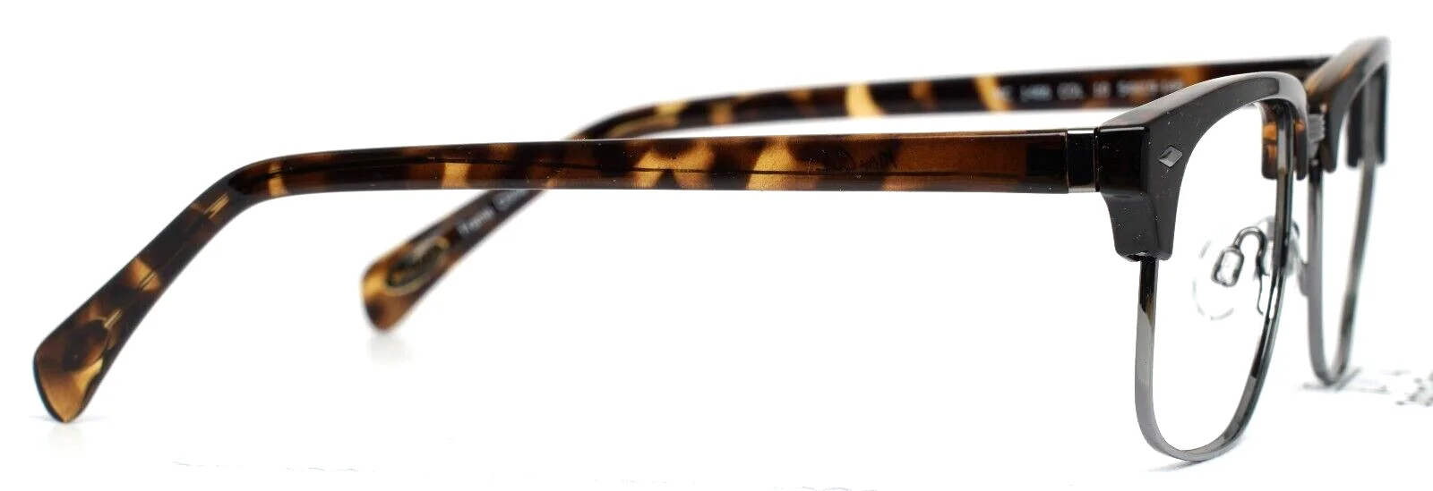 MAX COLE MC1486 10 Tortoise Mens Rectangle Full Rim Eyeglasses 54-19-145 B:41 4