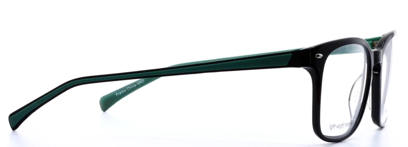 MAX COLE MC1500 90 Black Womens Square Full Rim Eyeglasses 51-19-140 B:39 4