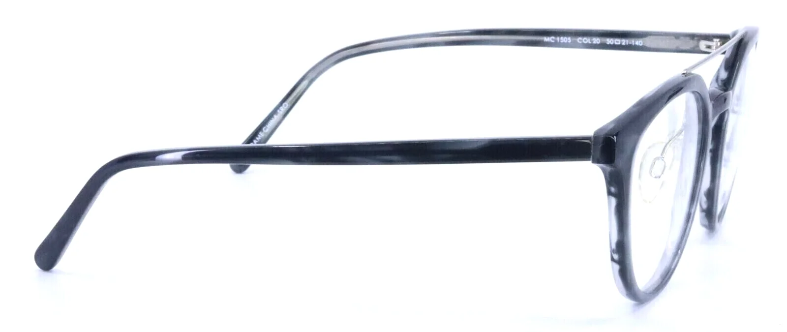 MAX COLE MC1505 20 Gray Round Womens Full Rim Eyeglasses Frames 50-21-140 4
