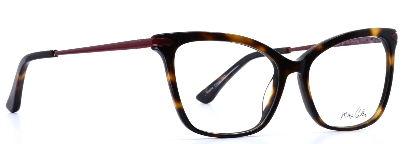 MAX COLE MC1515 10 Tortoise Womens Cat Eye Full Rim Eyeglasses 53-15-135 B:38 3