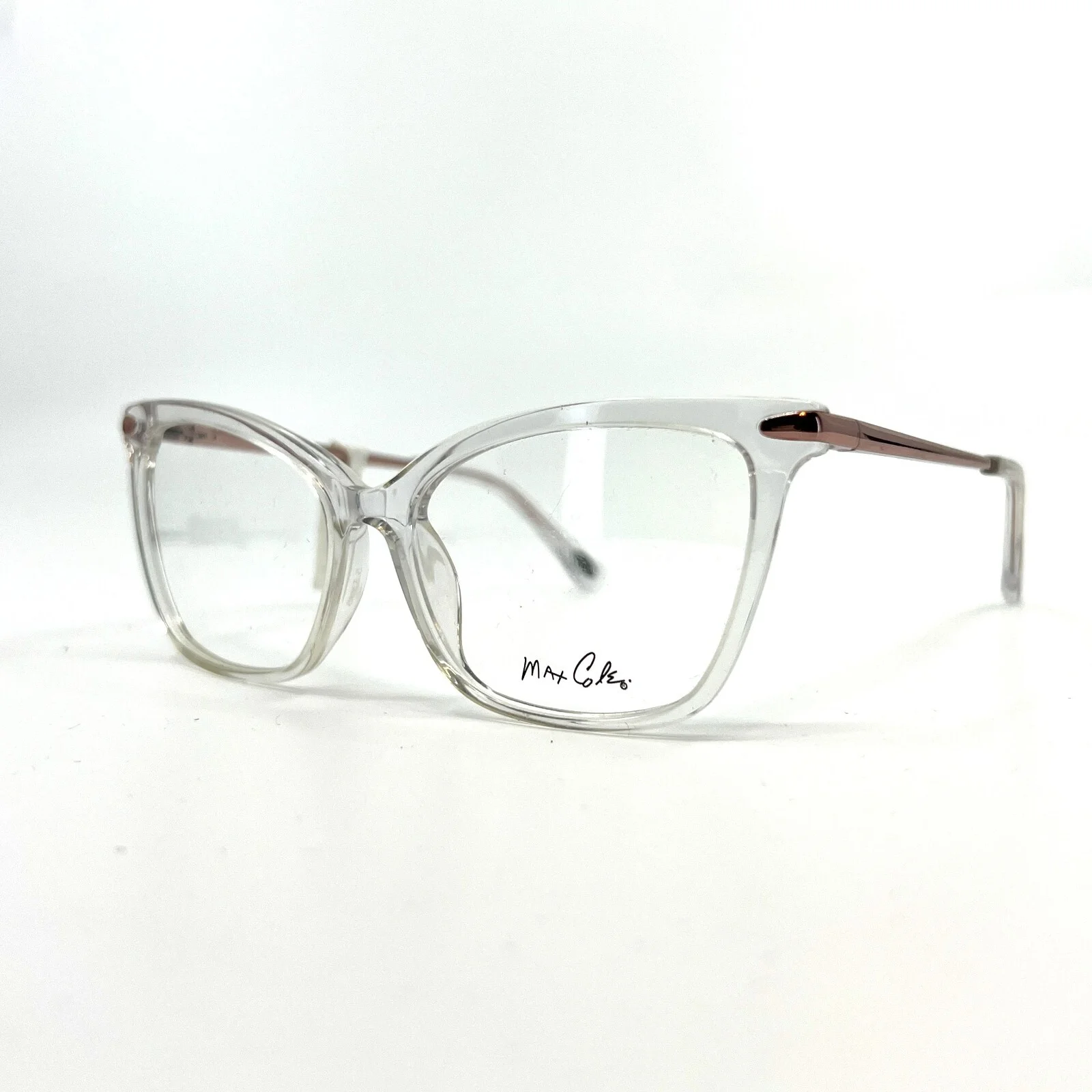 MAX COLE MC1515 21 Clear Womens Cat Eye Full Rim Eyeglasses 53-15-135 B:39