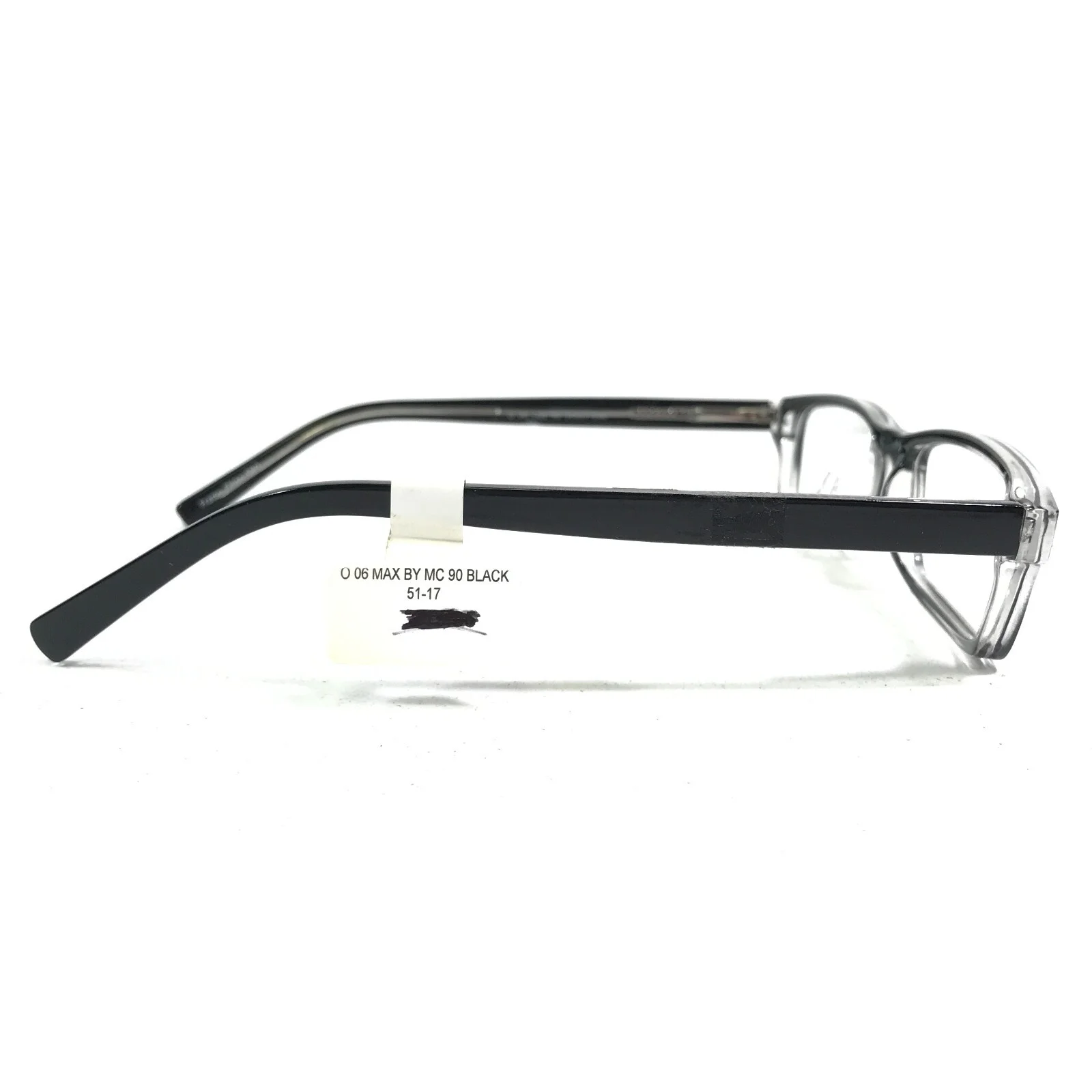 Max Cole O 06 COL 90 Eyeglasses Frames Black Rectangular Full Rim 51-17-140 3