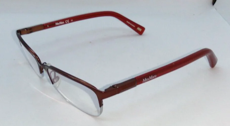 Max Mara Burgundy Red MM1184 Eyeglass Frames 51-17-135 2