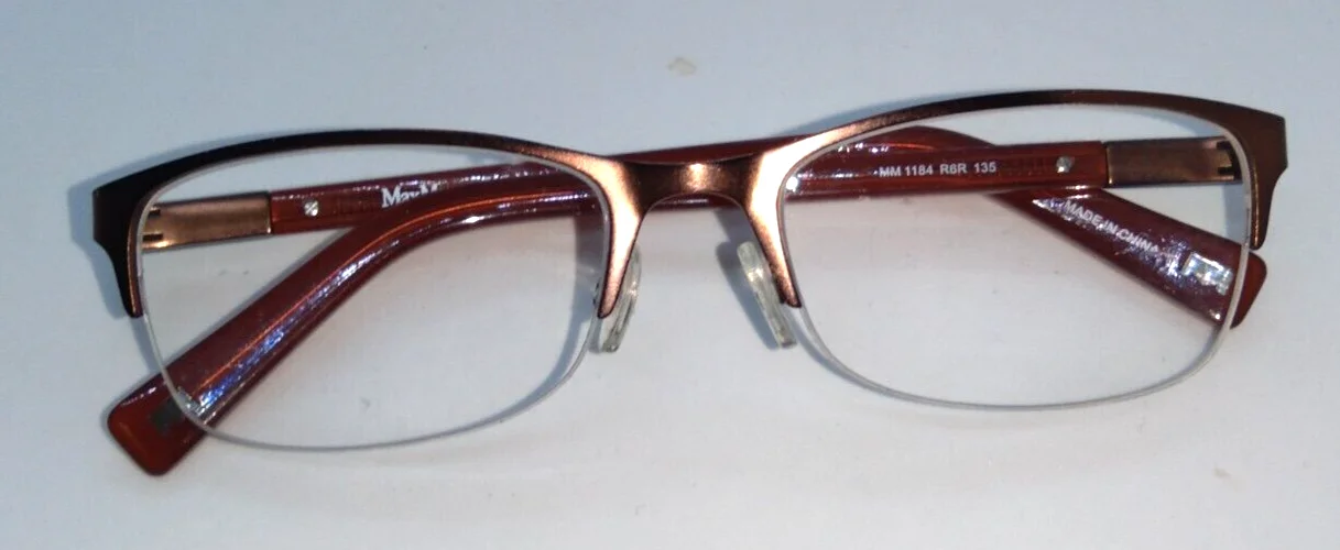 Max Mara Burgundy Red MM1184 Eyeglass Frames 51-17-135 4