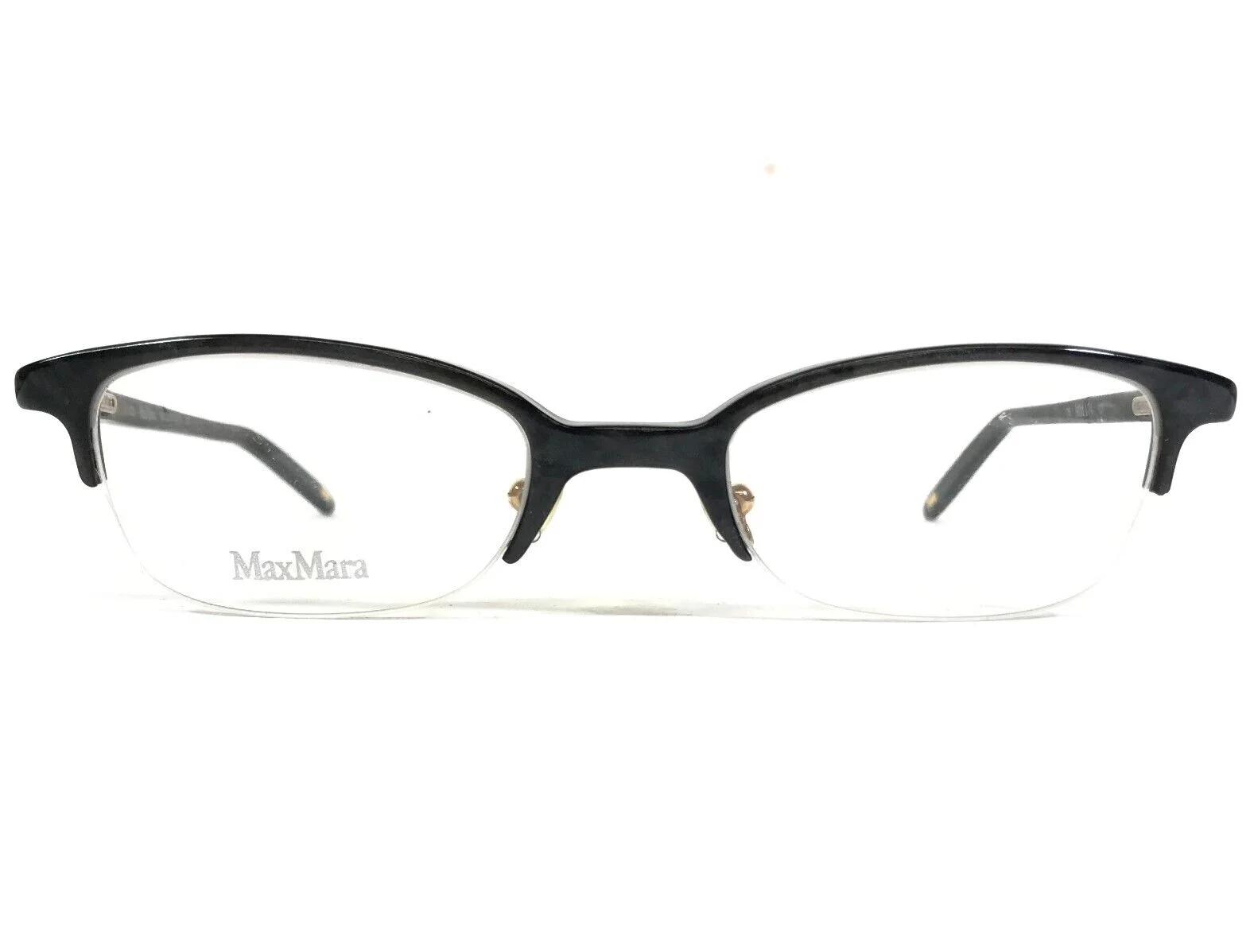 Max Mara Eyeglasses Frames MM 174 413 Gray Rectangular Full Rim 49-21-135 1