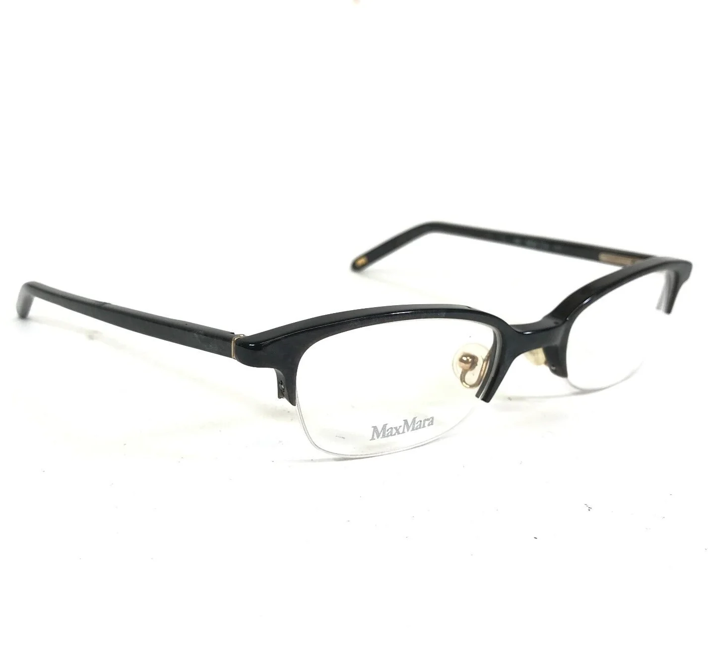 Max Mara Eyeglasses Frames MM 174 413 Gray Rectangular Full Rim 49-21-135 2