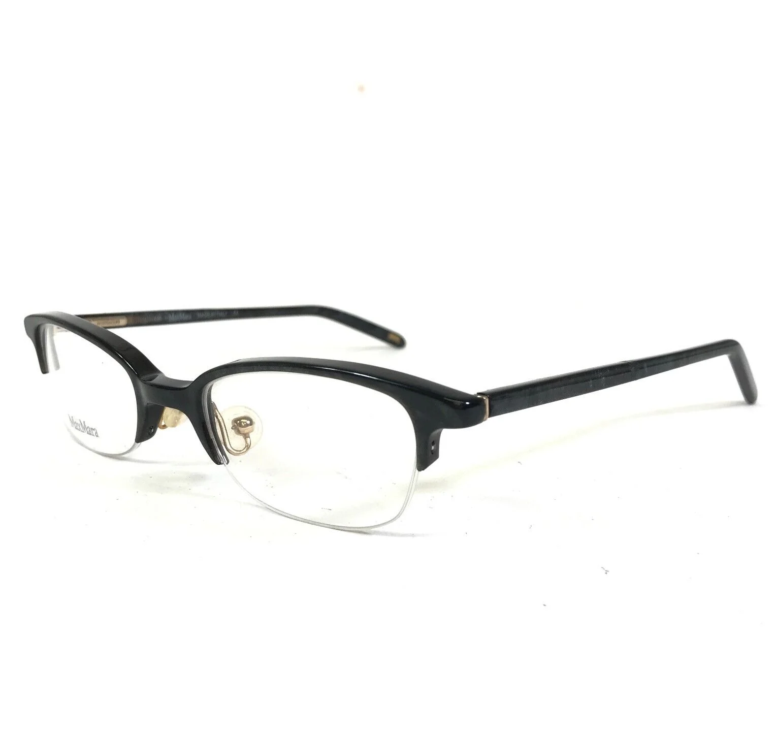 Max Mara Eyeglasses Frames MM 174 413 Gray Rectangular Full Rim 49-21-135 4