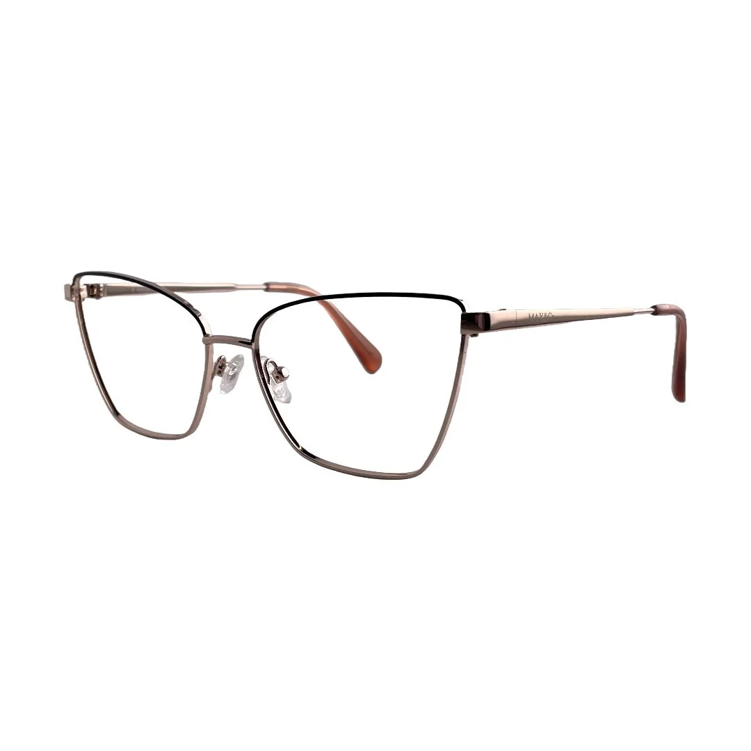 Max Mara MAX&CO Black / Rose Gold Butterfly Eyeglasses Frames 54mm 15mm 140mm 2