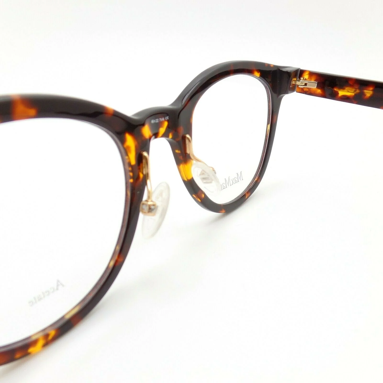 Max Mara MM 1334 086 Havana w/ nose pads 46mm New Authentic Eyeglass Frame 3