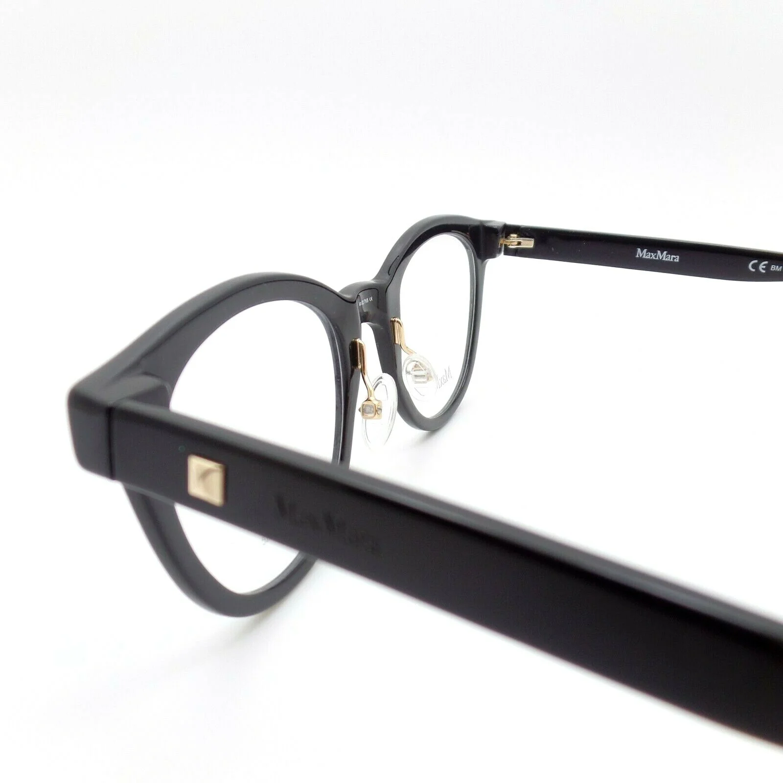 Max Mara MM 1334 807 Black w/ nose pads 46mm New Authentic Eyeglass Frame 3