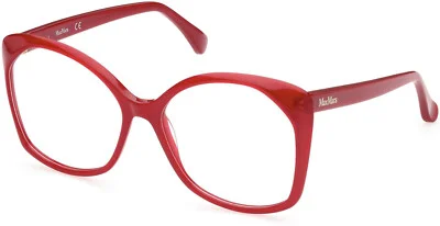 Max Mara MM5029 066 Shiny Red Plastic Optical Eyeglasses Frame 57-16-140 MM RX