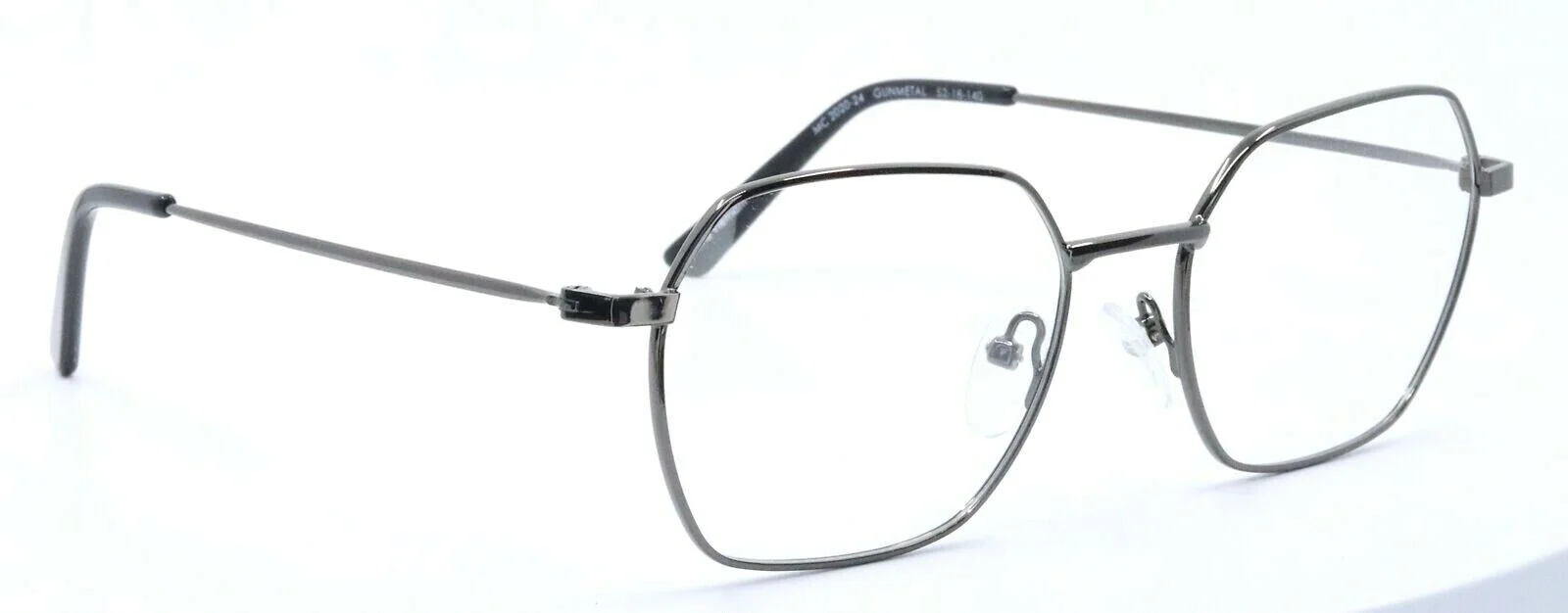 MC 2020-24 Gunmetal Round Geometric Metal Full Rim Eyeglasses Frames 52-18-140 3